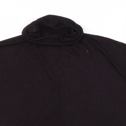 Close-up detail of Papaya women’s purple basic blouse, size S