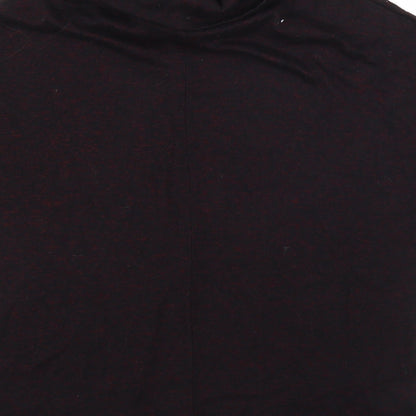 Brand and care label for Papaya women’s purple basic blouse, size S