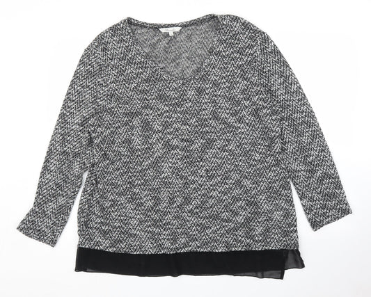 Peacocks Womens Grey   Pullover Jumper Size XL