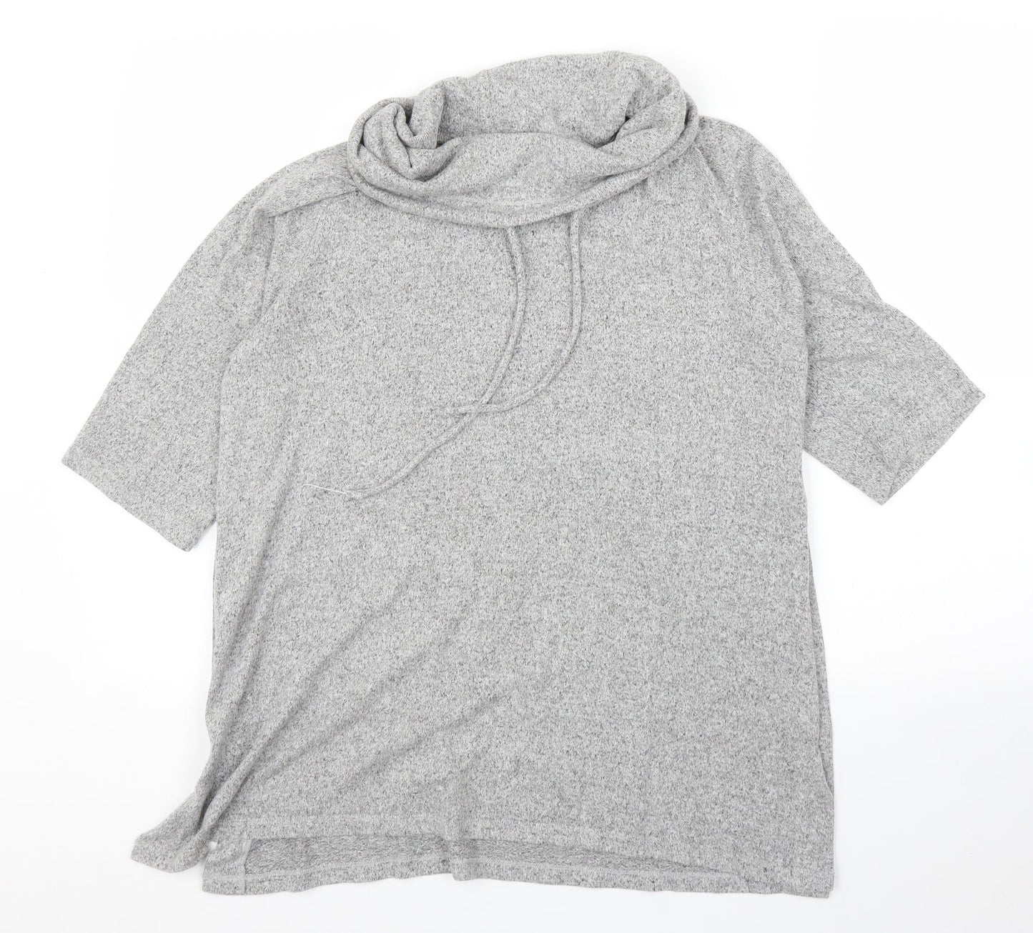 COIN 1804 Womens Grey  Rayon Tunic Blouse Size M