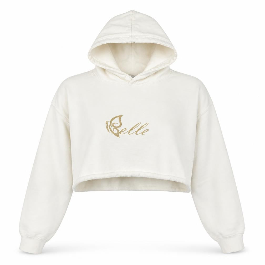 Just Hoods Girls White   Pullover Hoodie Size M