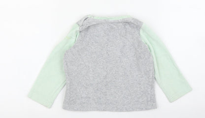 Back view of Lupilu girls’ grey jumper, size 12-18, months