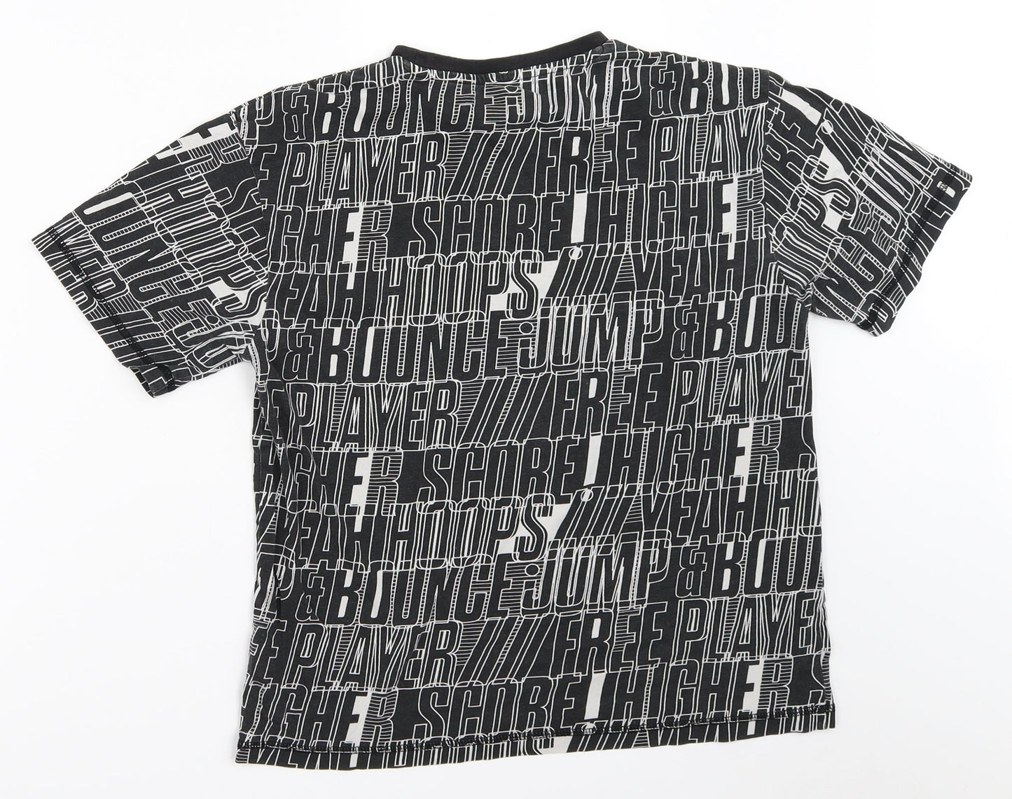 F&F Boys Black   Basic T-Shirt Size 9-10 Years