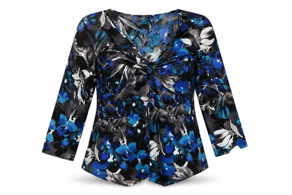 Saloos Womens Blue   Basic Blouse Size L