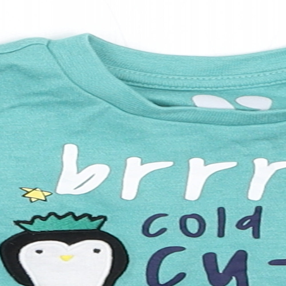 Very Girls Blue   Basic T-Shirt Size 0-3 Months