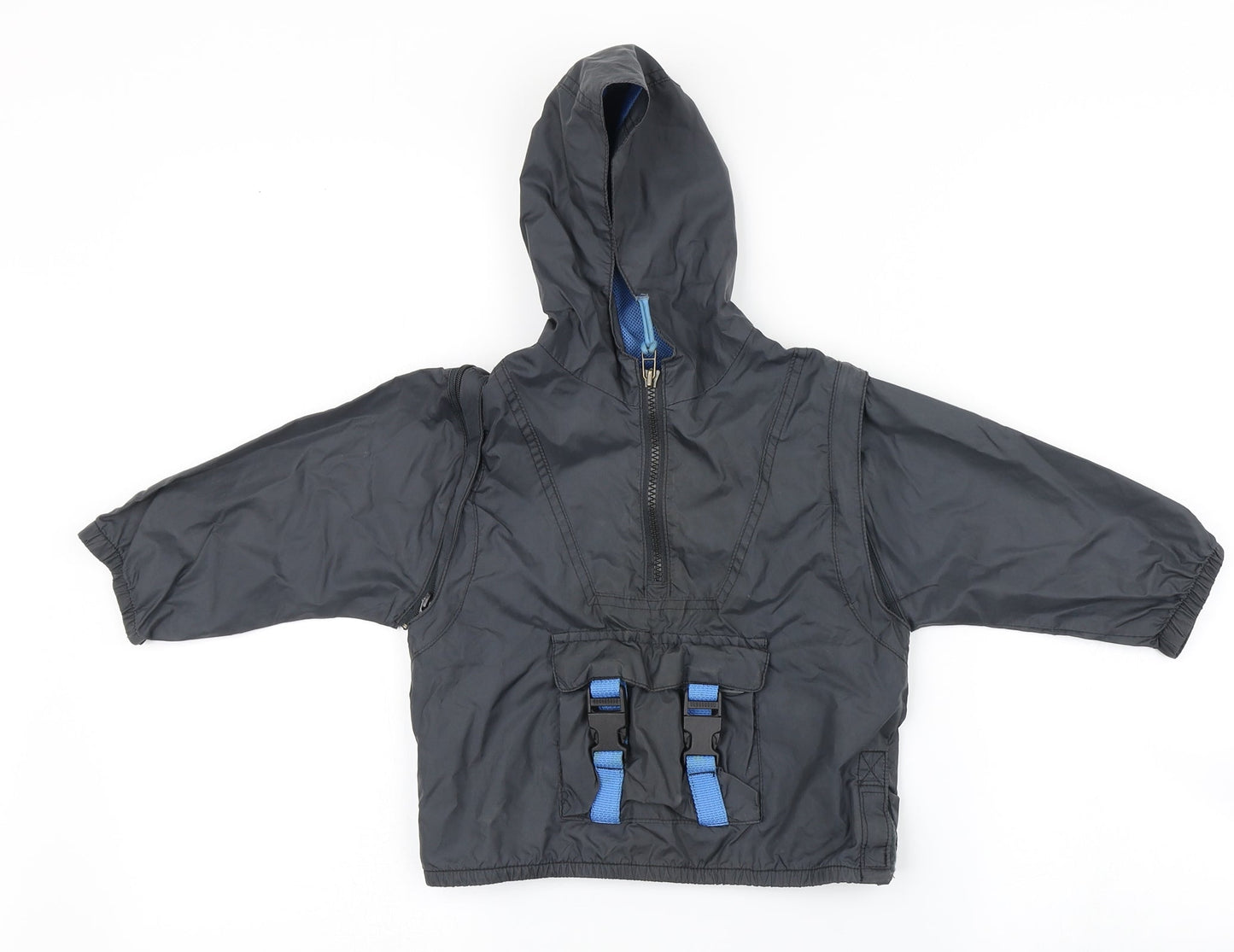 Marks and Spencers Boys Grey   Rain Coat Coat Size 6-9 Months