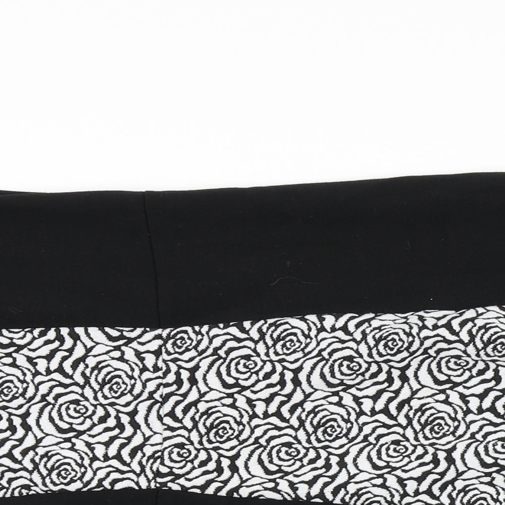 George Womens Black Floral  Bodycon  Size 10