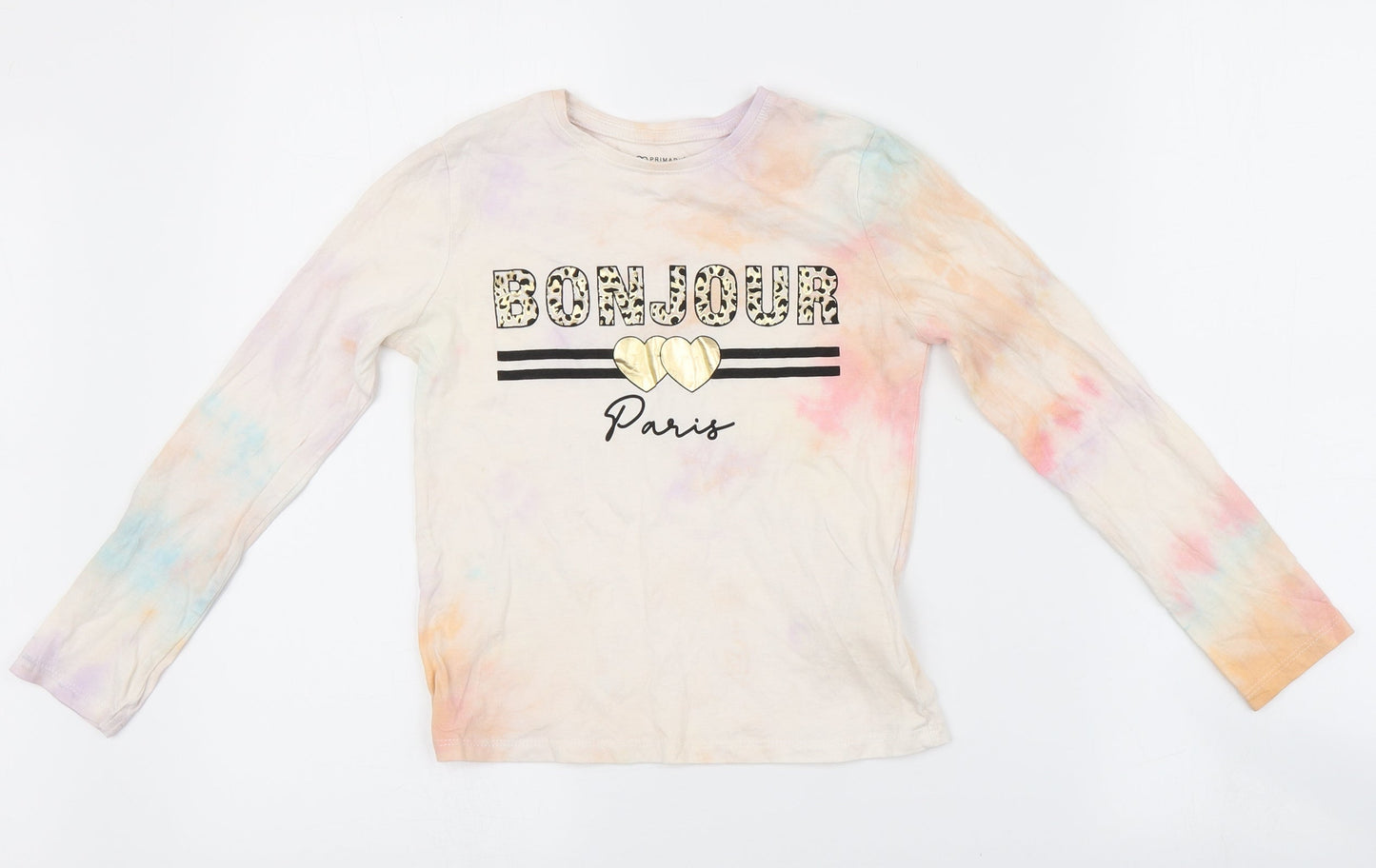 Primark Girls Multicoloured   Basic Polo Size 8-9 Years  - Tie Dye