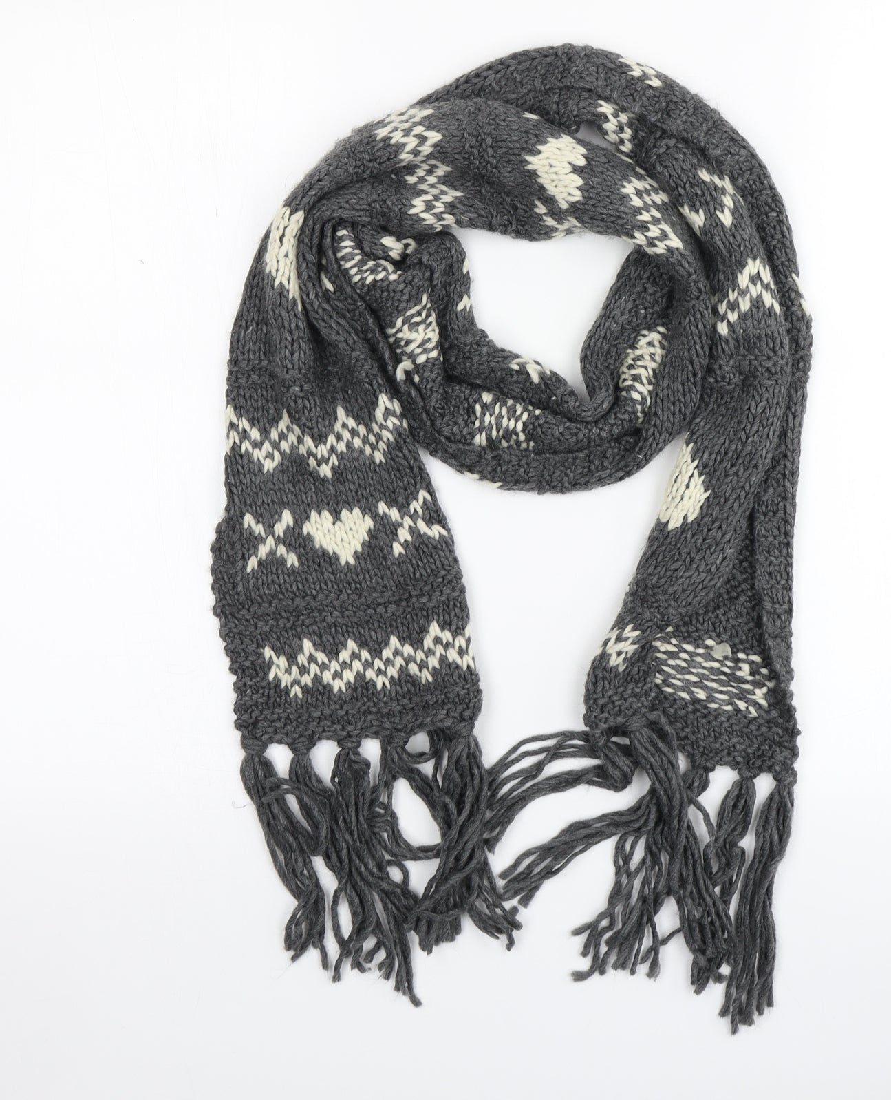Preworn Womens Grey    Scarf