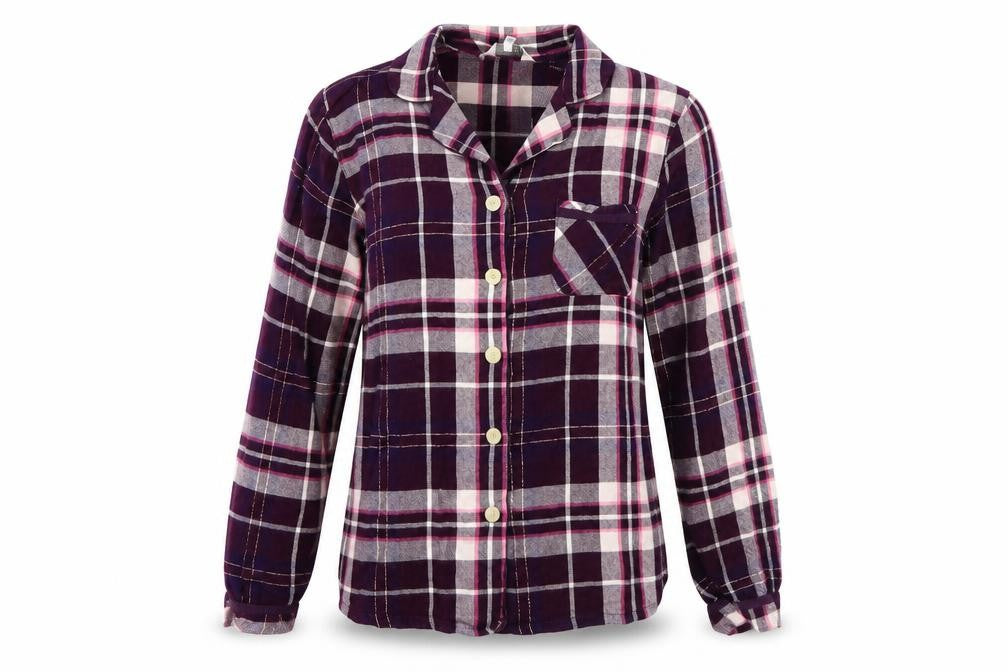 RJR.John Rocha Womens Pink Check  Basic Button-Up Size 12