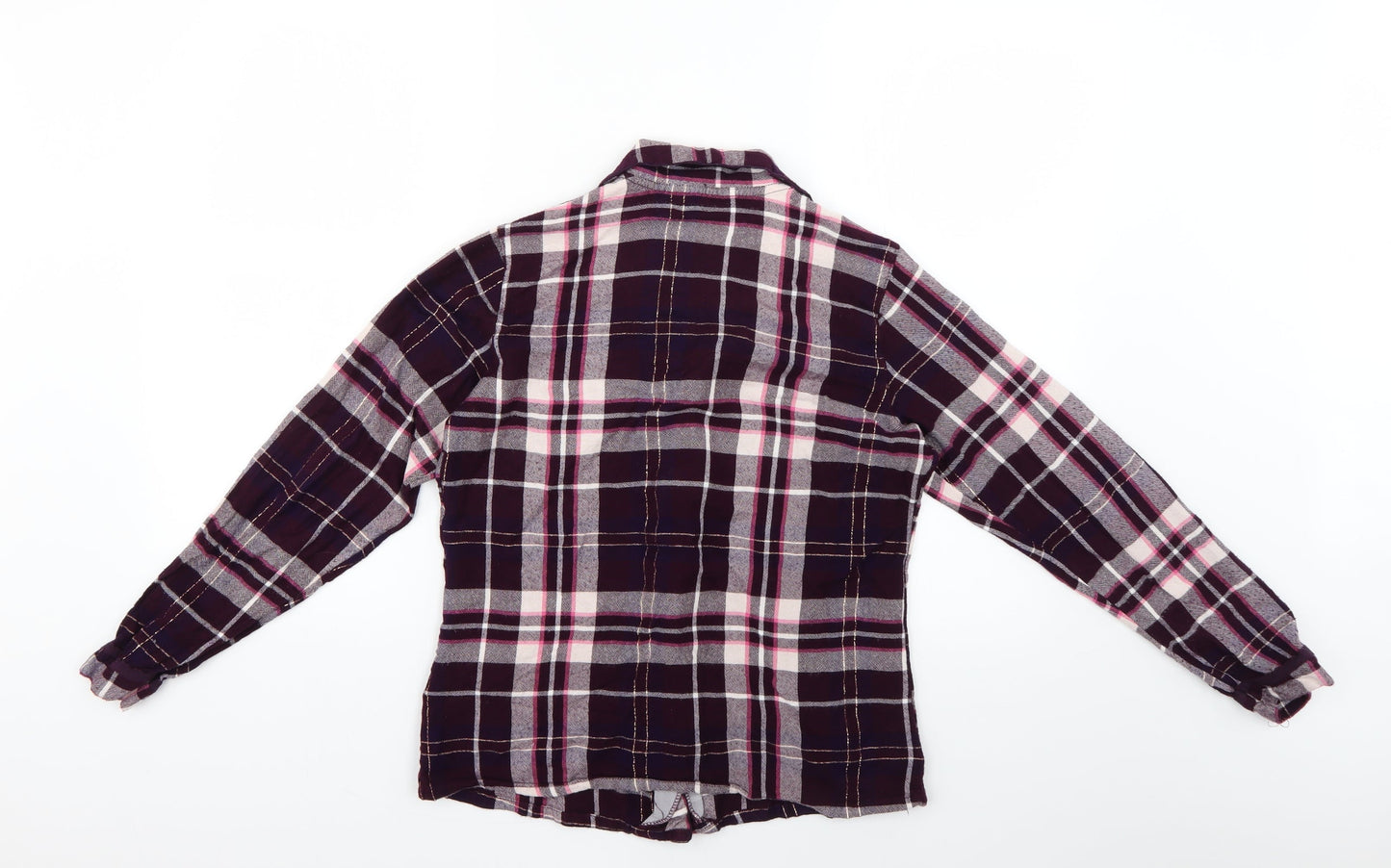RJR.John Rocha Womens Pink Check  Basic Button-Up Size 12