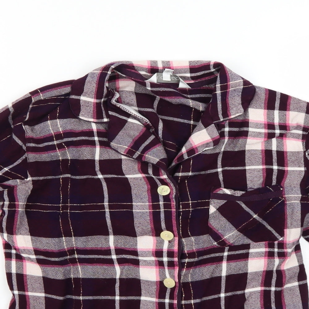 RJR.John Rocha Womens Pink Check  Basic Button-Up Size 12