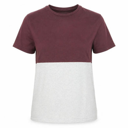Front view of ASOS women’s multicoloured basic t-shirt, size S