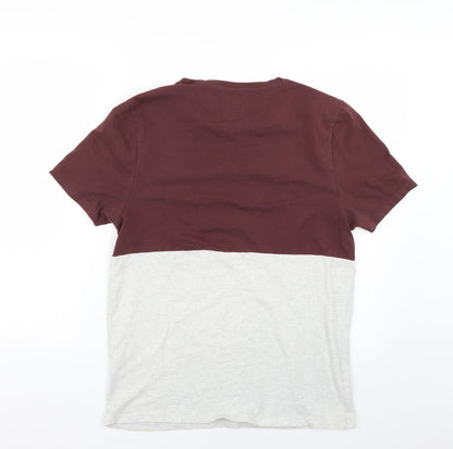 Back view of ASOS women’s multicoloured basic t-shirt, size S