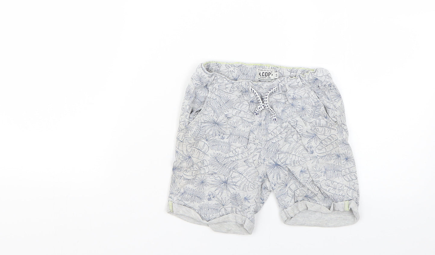 lcdp Boys Grey Geometric  Sweat Shorts Size 5 Years