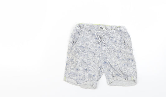 lcdp Boys Grey Geometric  Sweat Shorts Size 5 Years