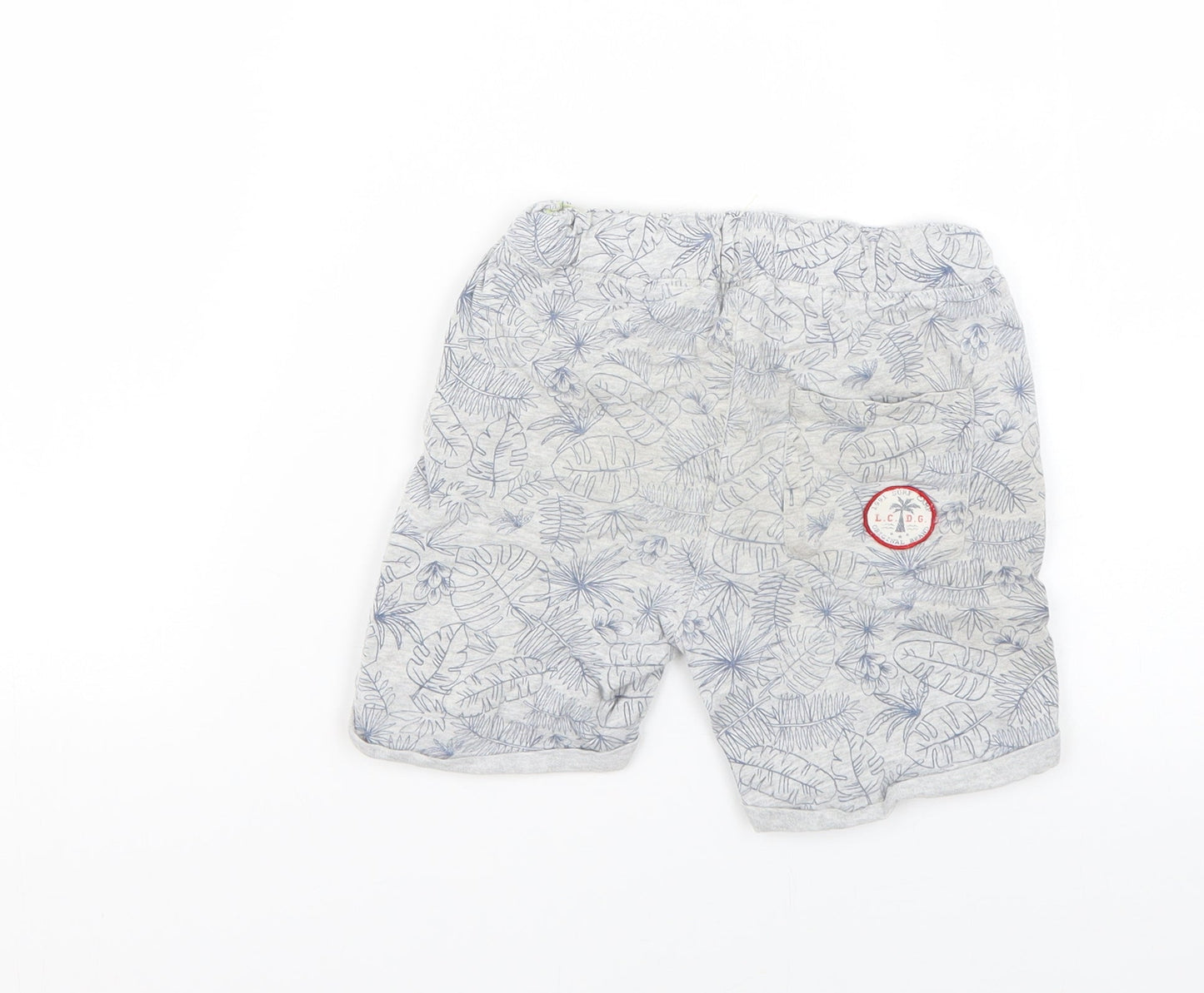 lcdp Boys Grey Geometric  Sweat Shorts Size 5 Years
