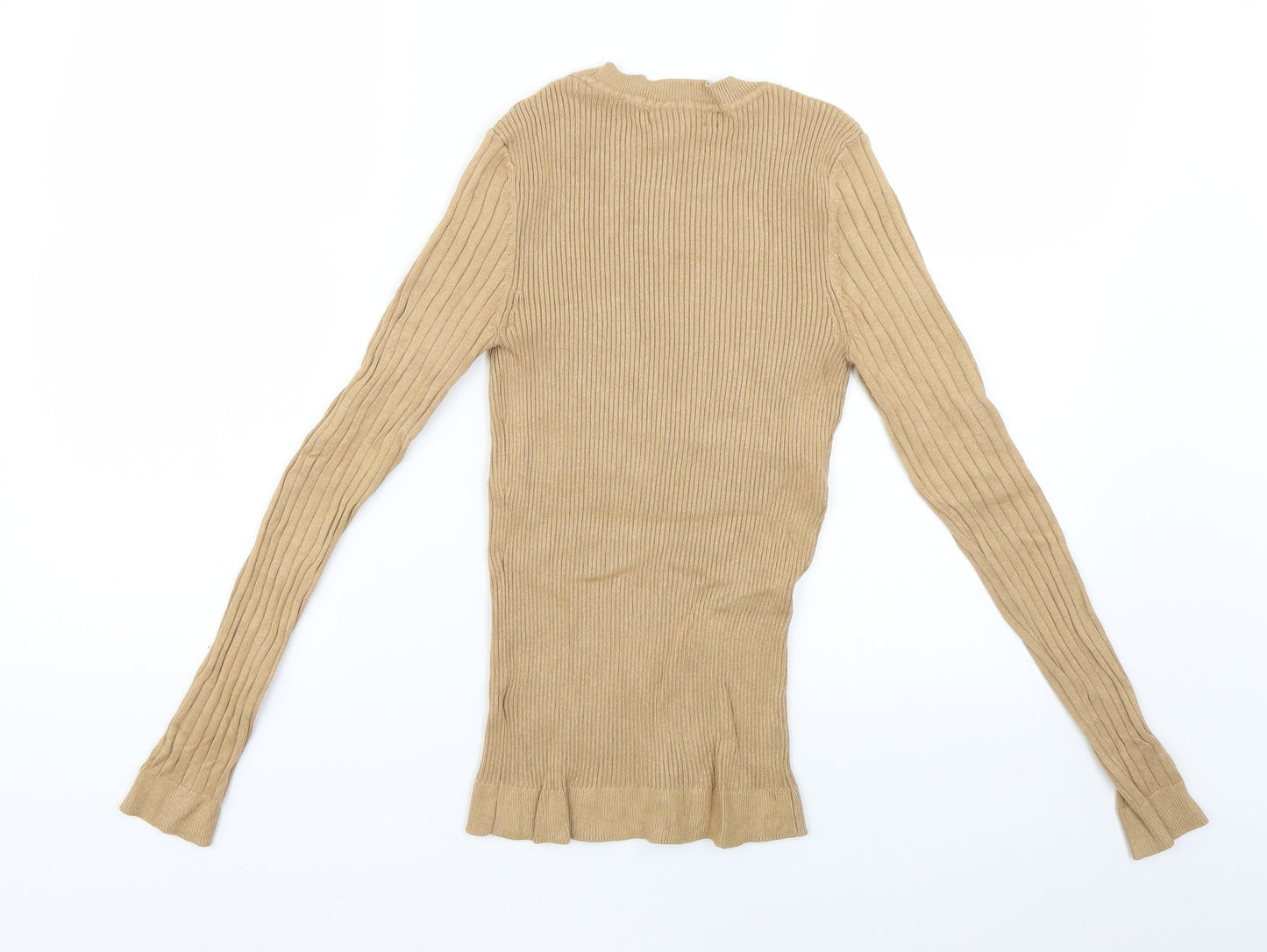 New Look Womens Beige   Basic Blouse Size 12