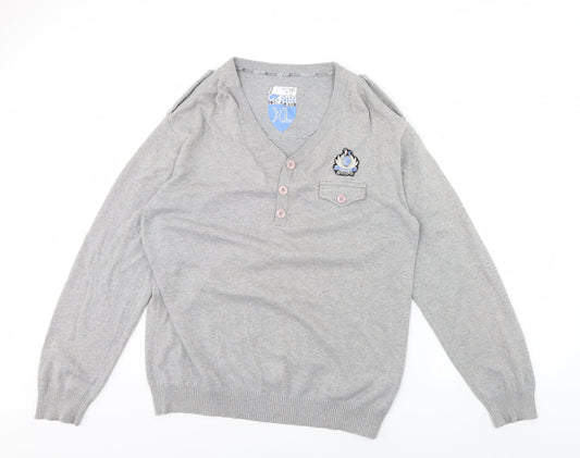 Carter Mens Grey   Pullover Jumper Size XL