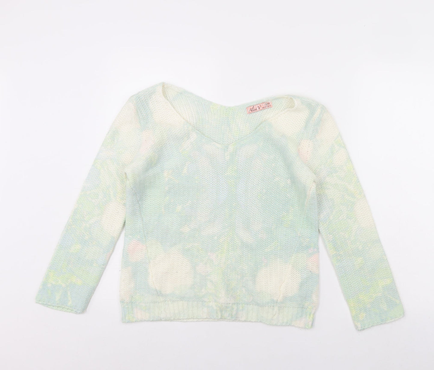 ALICE V Womens Green   Pullover Jumper Size S