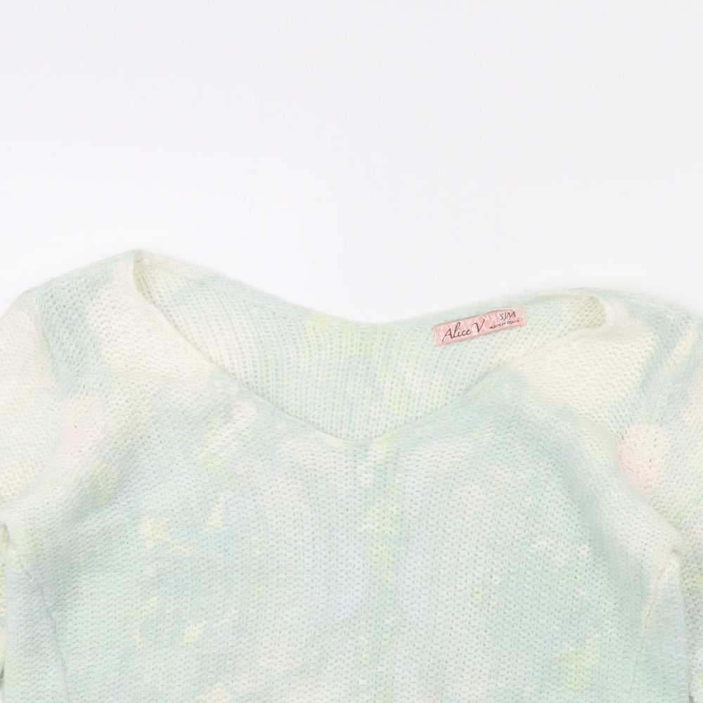 ALICE V Womens Green   Pullover Jumper Size S
