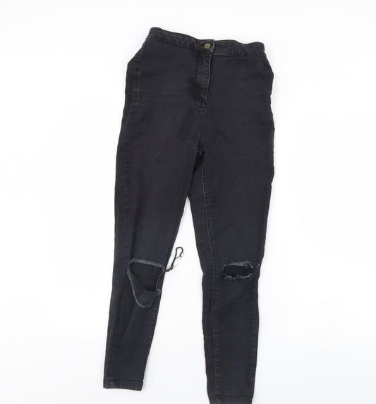 COLLUSION Womens Black  Denim Skinny Jeans Size 26 in L28 in