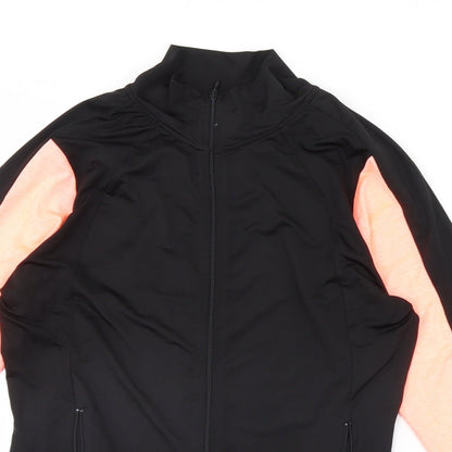 Close-up detail of Red Herring women’s black jacket, size L