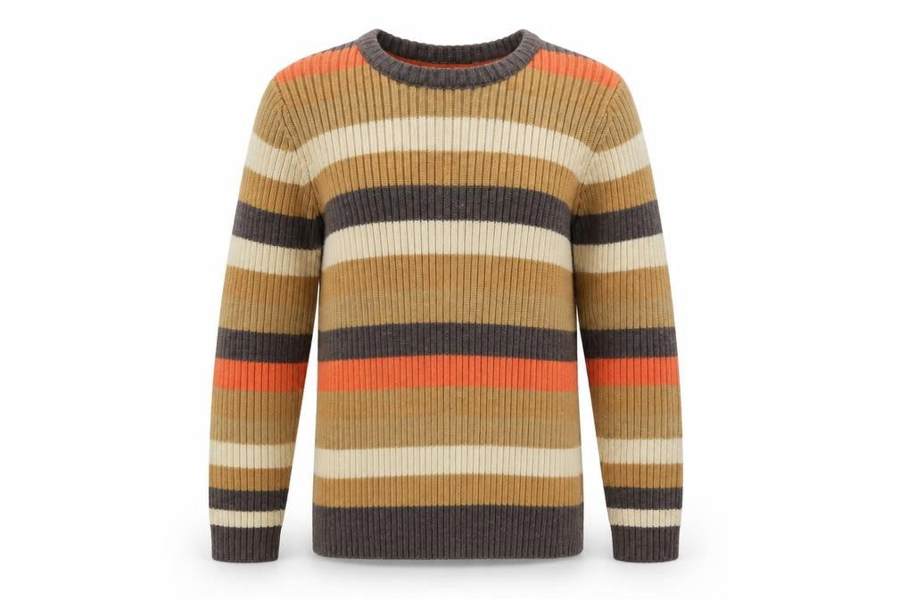 PEP&Co. Girls Multicoloured Striped  Pullover Jumper Size 7-8 Years