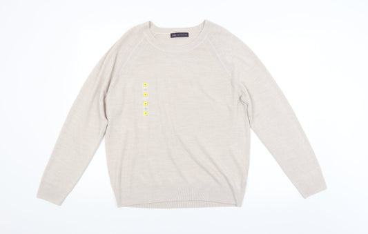 M&S Womens Beige   Pullover Jumper Size 16