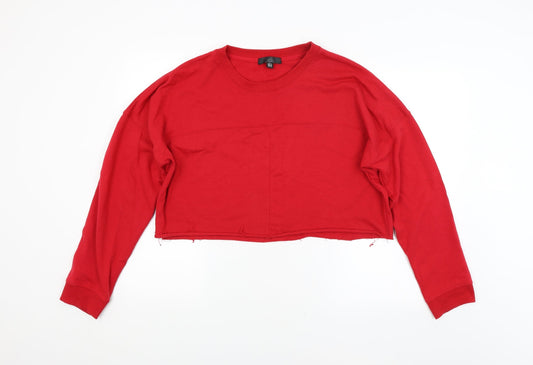 Missguided Womens Red   Pullover Jumper Size 14