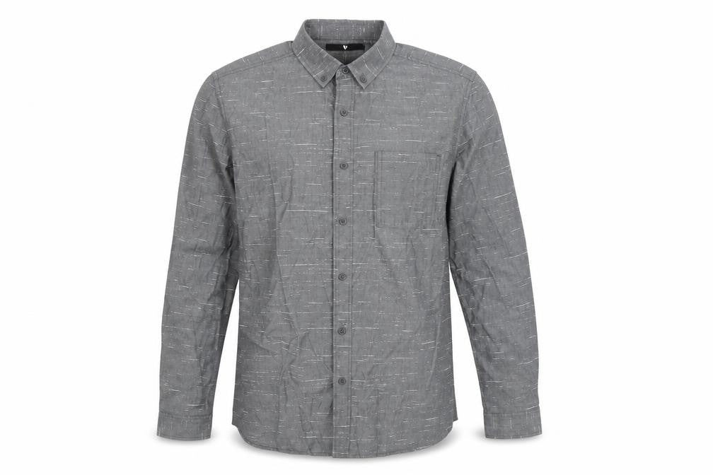 Very Mens Grey Button-Up Size M
