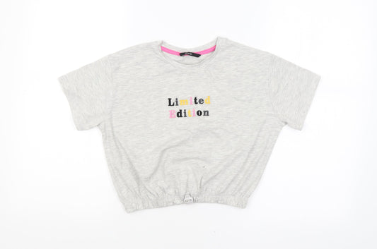 George Girls Grey   Basic Blouse Size 8-9 Years