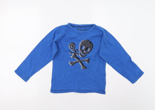 Primark Boys Blue   Pullover T-Shirt Size 3-4 Years