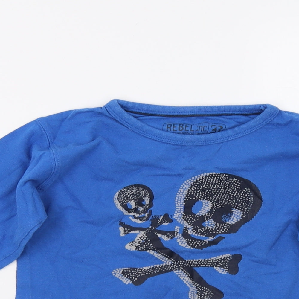 Primark Boys Blue   Pullover T-Shirt Size 3-4 Years