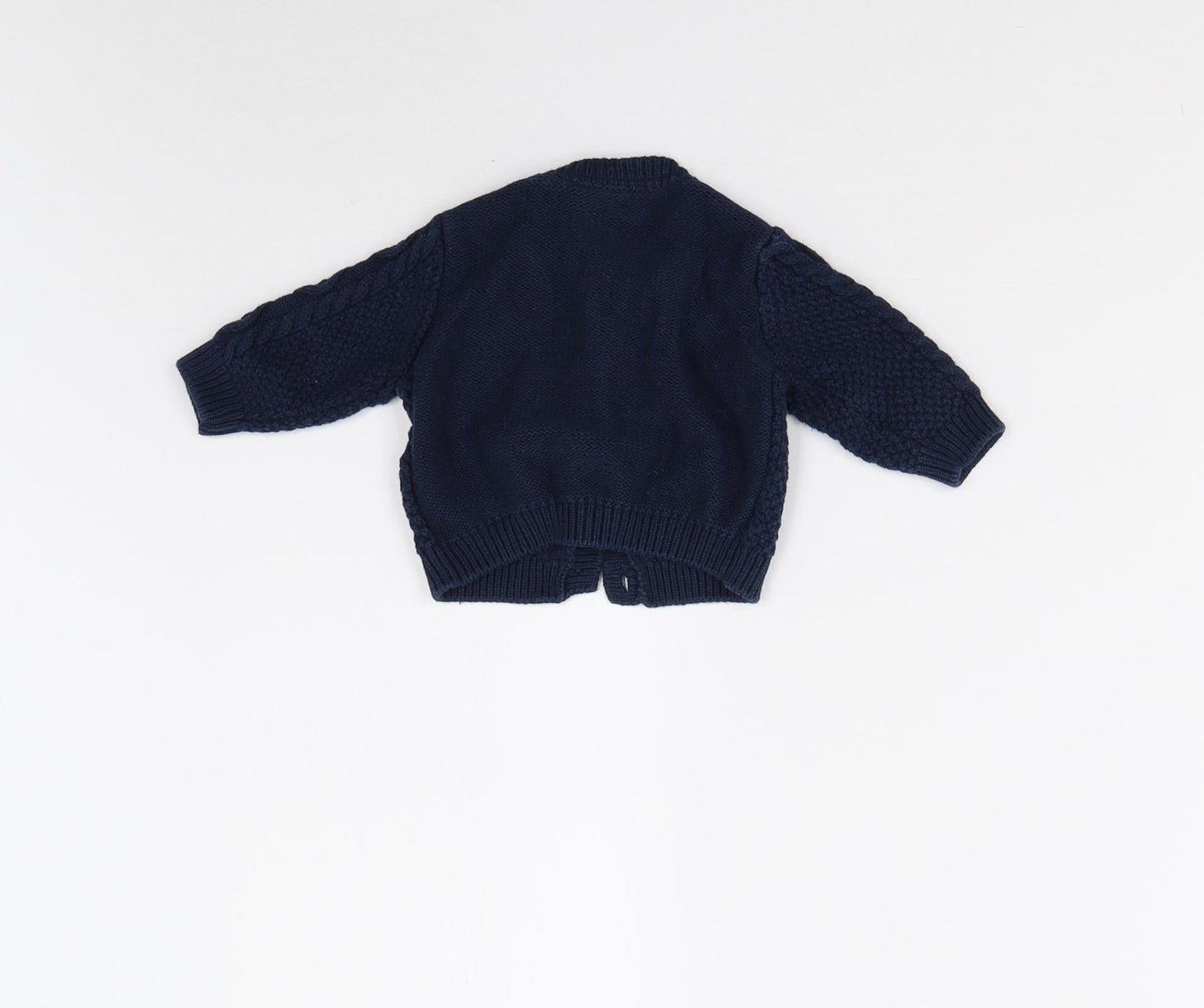 NEXT Baby Blue  Knit Cardigan Jumper   - 1 Month