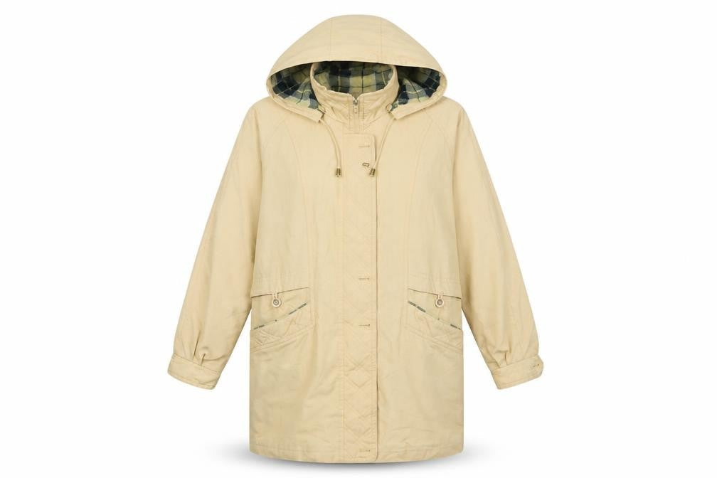 David Barry Womens Yellow   Overcoat Coat Size 14