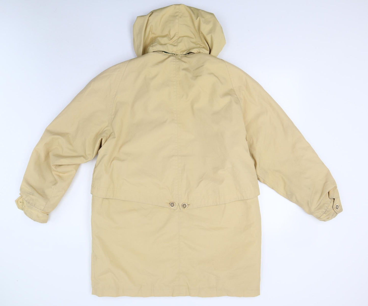 David Barry Womens Yellow   Overcoat Coat Size 14