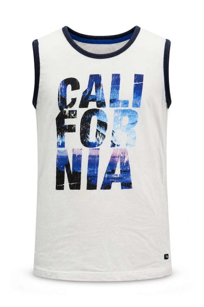 Cherokee Boys White   Basic Tank Size 8-9 Years