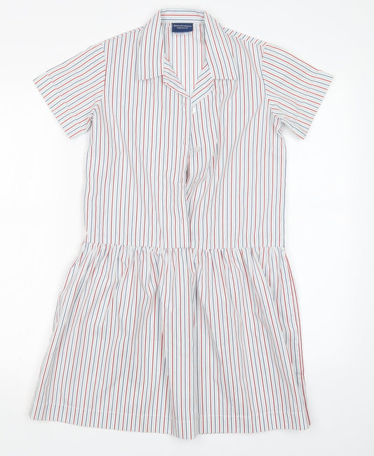 STEVENSONS Womens Multicoloured Striped  Shirt Dress  Size 4