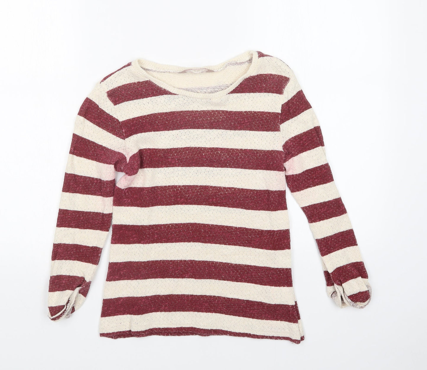 AWARE Womens Multicoloured Striped  Pullover Jumper Size S