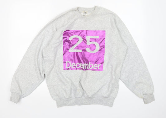 River Island Womens Grey   Pullover Sweatshirt Size M