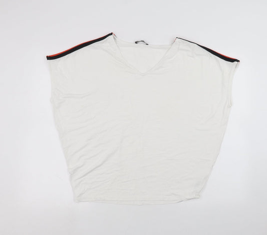 F&F Womens White   Basic T-Shirt Size M