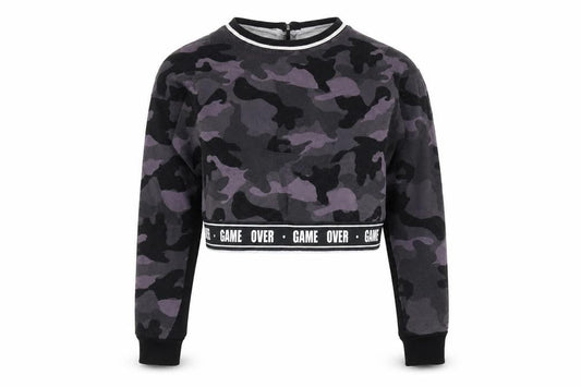 Select Womens Black Camouflage  Pullover Jumper Size 6