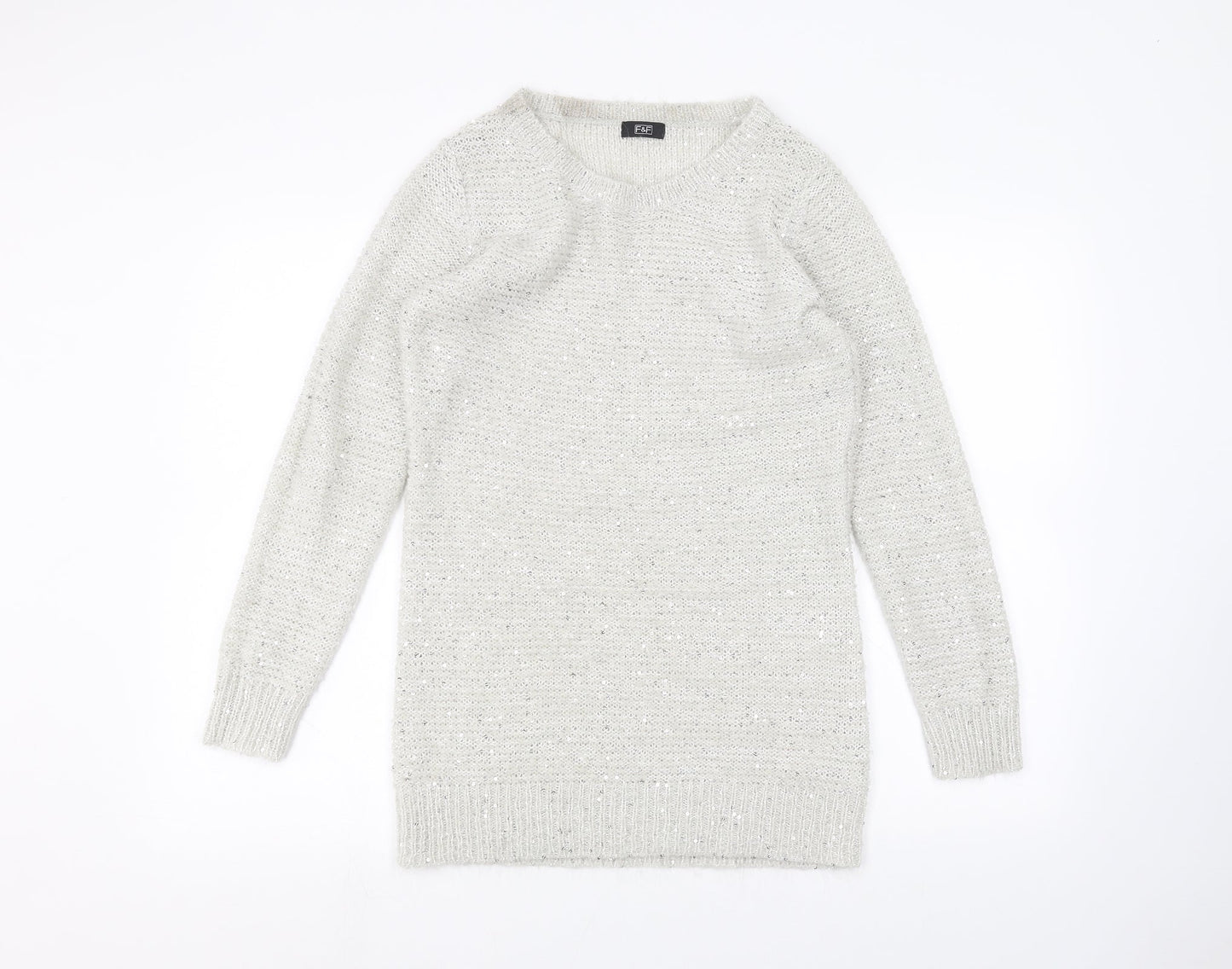 F&F Womens Grey   Pullover Jumper Size 10