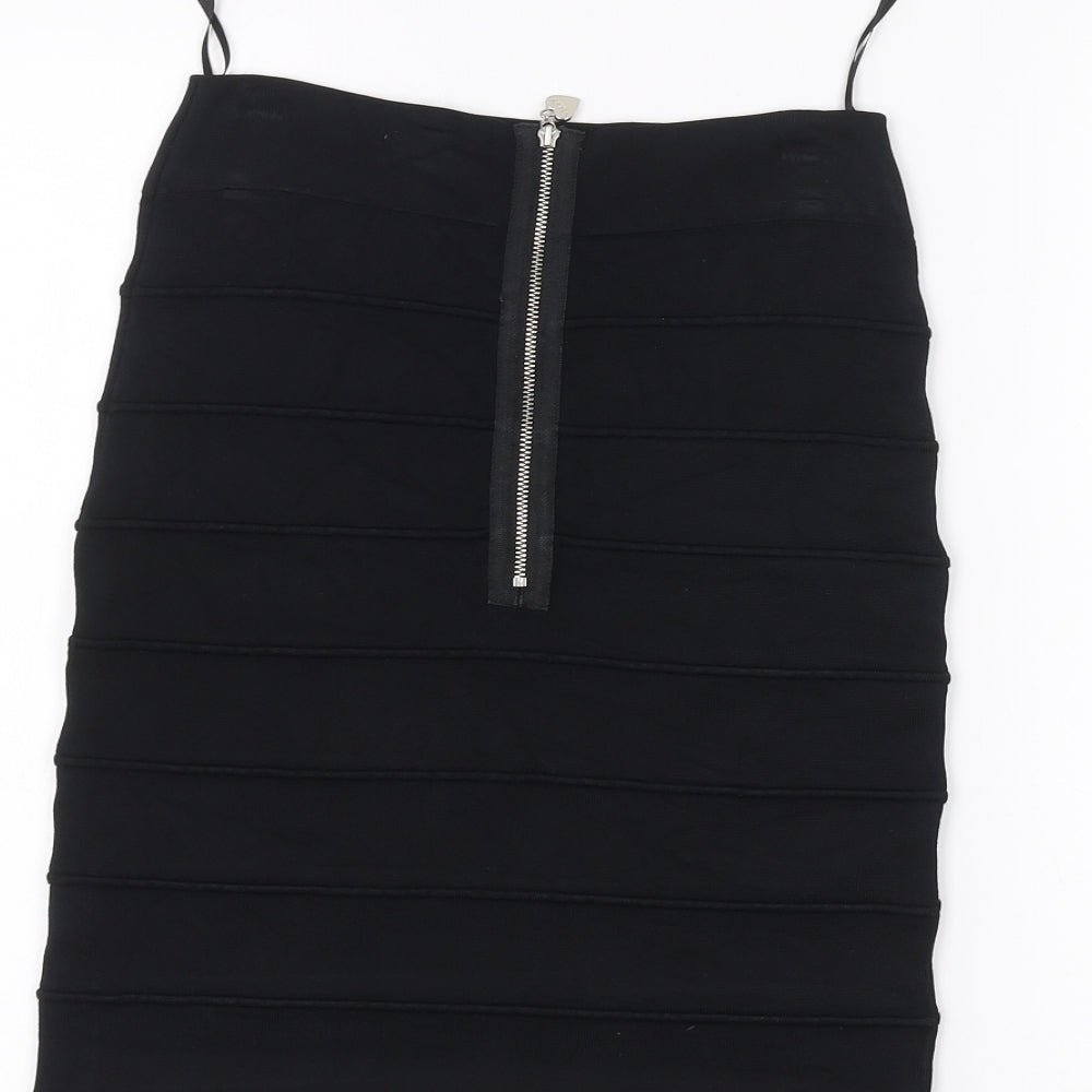 Lipsy Womens Black   Mini Skirt Size 6