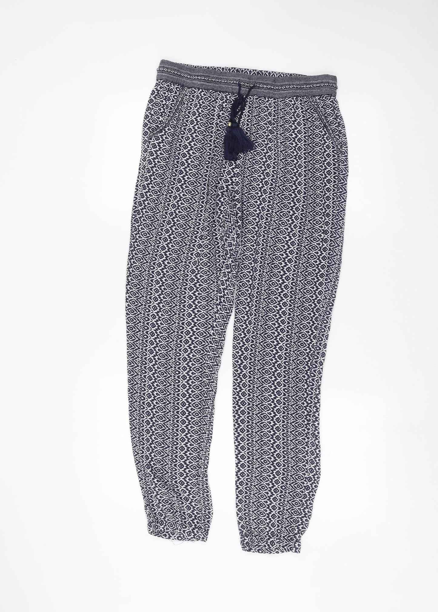 F&F Womens Blue   Trousers  Size 6 L27 in