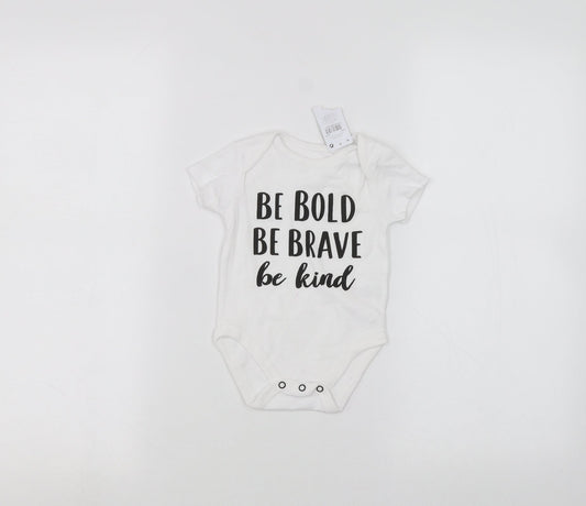PEP&CO Baby White   Babygrow One-Piece Size 3-6 Months