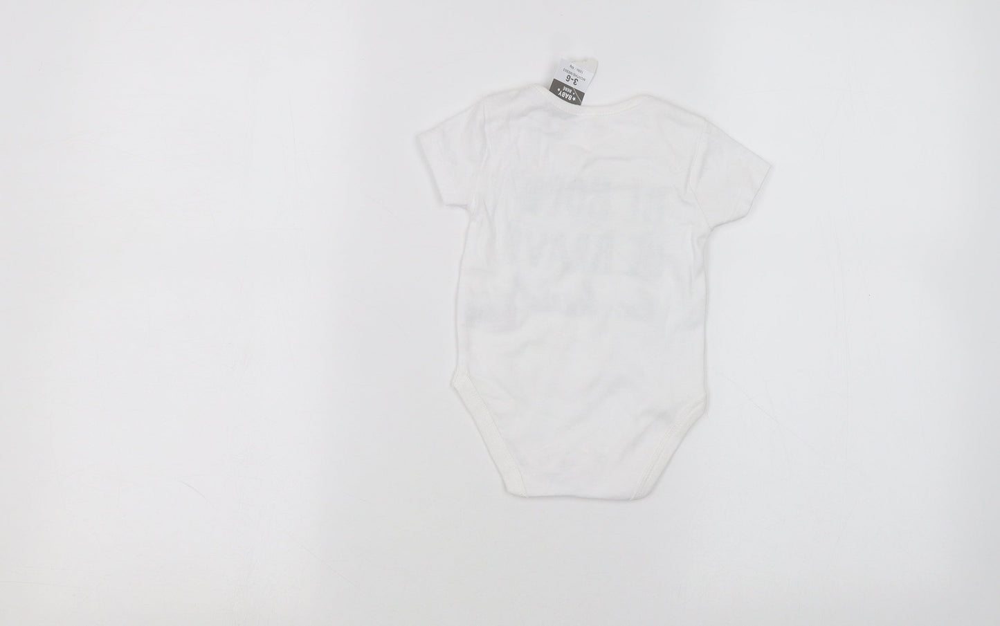 PEP&CO Baby White   Babygrow One-Piece Size 3-6 Months