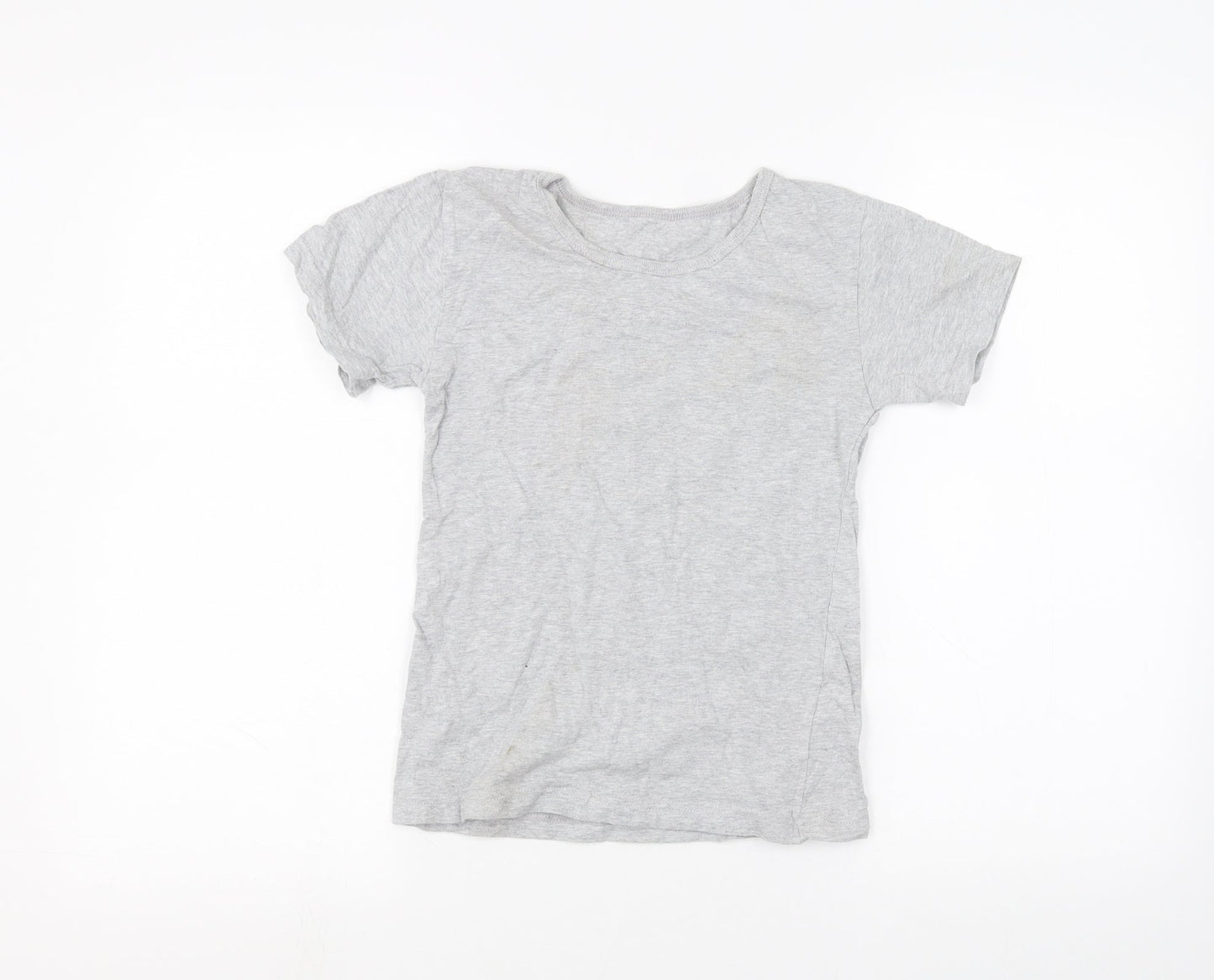 Matalan Girls Grey   Basic T-Shirt Size 10-11 Years