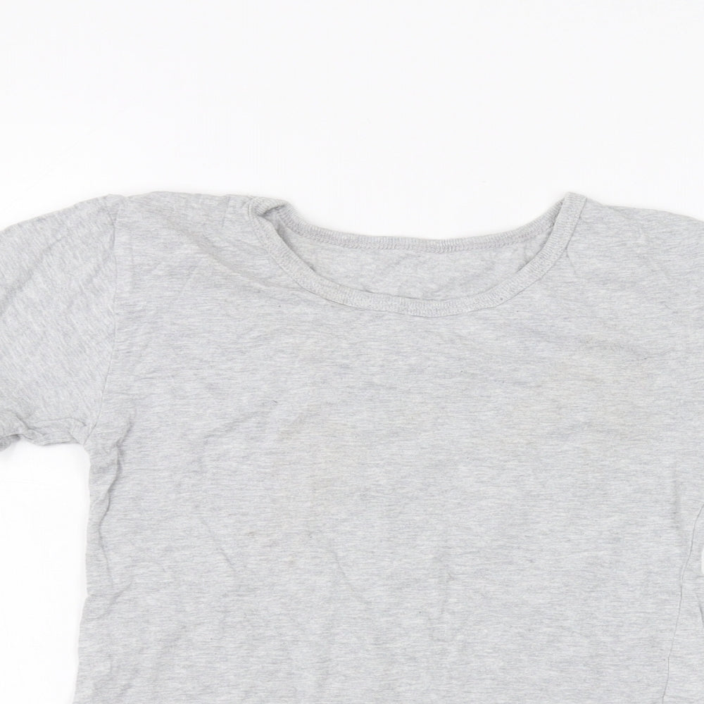 Matalan Girls Grey   Basic T-Shirt Size 10-11 Years